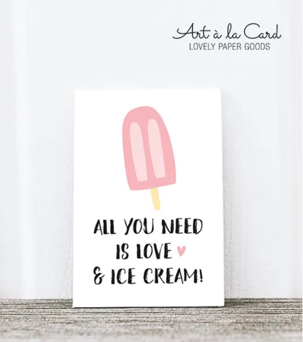 Magneet - All you need is love - Magneetje met Quote