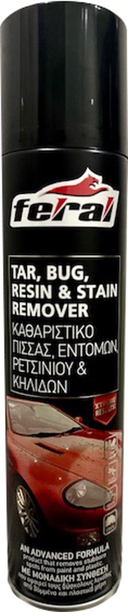 Feral | Tar, bug, resin & stain remover | Teer-, olie, hars en vlekverwijderaar | Olievlekken | Professioneel | Auto | 400ml