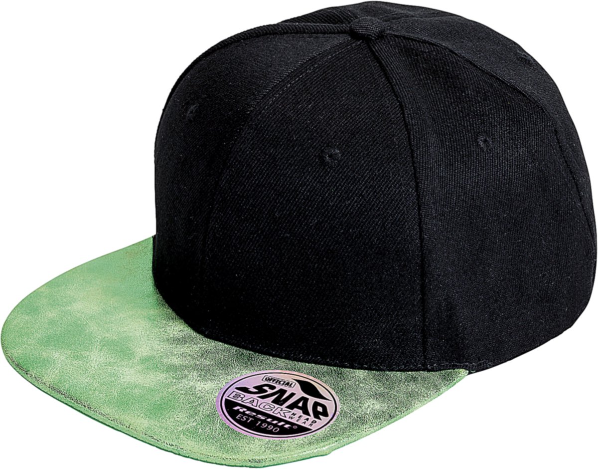 Result Headwear 'Bronx Glitter Snapback Cap' Pet Groen