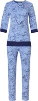 Pastunette Deluxe - Flower Lines - Pyjamaset - Maat 46 - Lichtblauw - Viscose