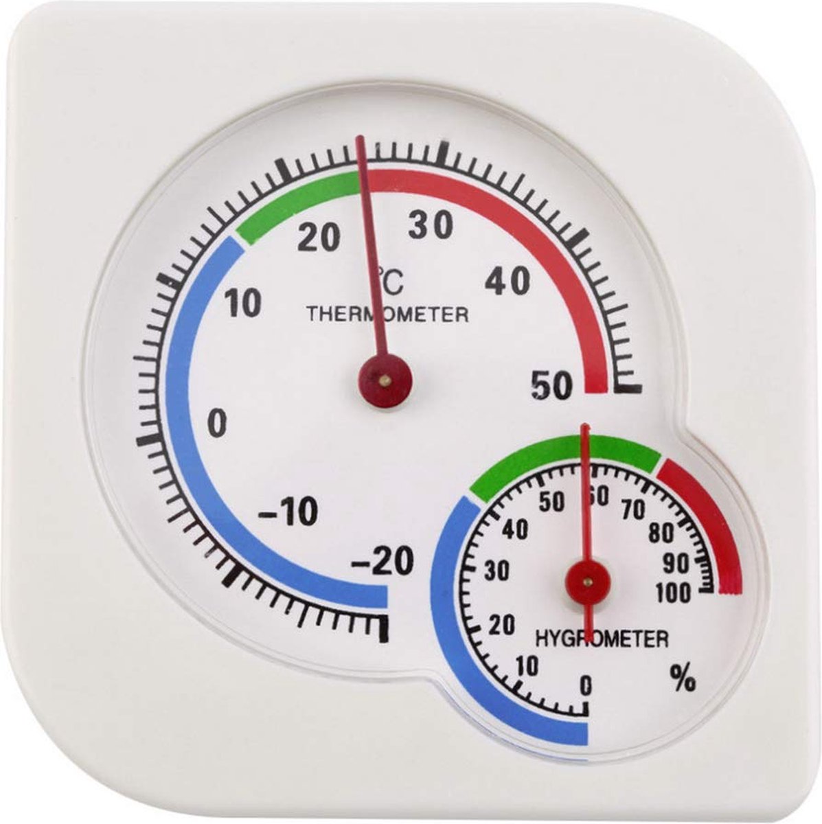*** Thermometer/Hygrometer - Analoog - Vochtmeter - Temperatuur meten - Temperaturen - van Heble® ***