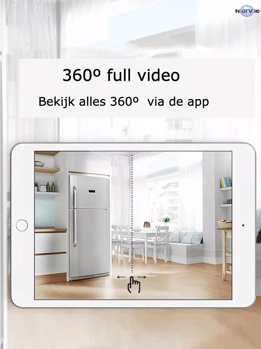 NARVIE Smart Camera LED Lamp Draadloos met Mobiele App - afbeelding 3
