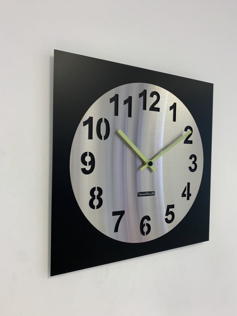 Wandklok ChantalBrandO - AMSTERDAM CARREE - MODERN DESIGN - MADE IN HOLLAND --