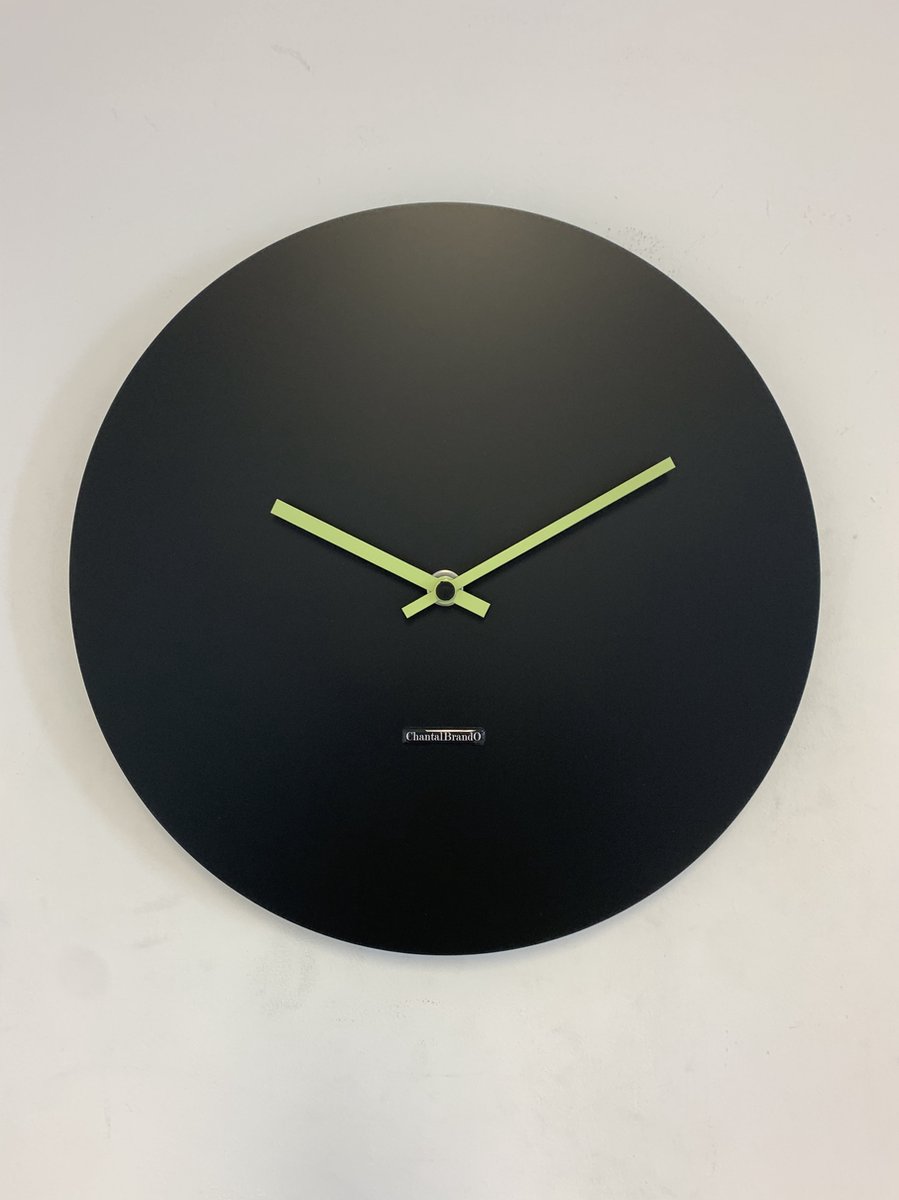 Wandklok ChantalBrandO MISTRAL BLACK -- MODERN DESIGN --