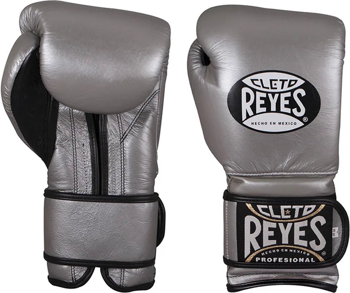 Cleto Reyes - bokshandschoenen - Velcro Sparring Gloves - Silver - 16oz