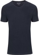 Slater 7810 - Basic Fit Extra Lang 2-pack T-shirt V-hals korte mouw navy 3XL 100% katoen