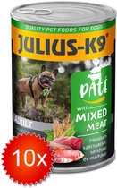 Julius-K9 - Nourriture pour chiens en conserve - Nourriture en Alimentation humide - Adulte - Mélange de viande - 10 x 400g