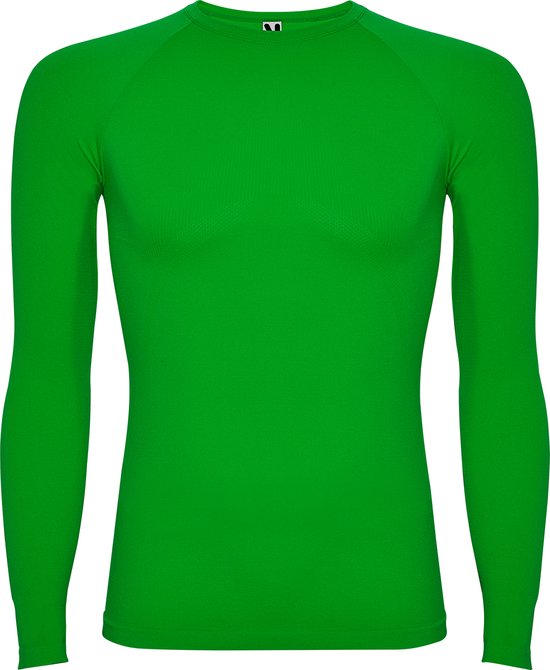 Varen Groen thermisch sportshirt met raglanmouwen naadloos model Prime maat XL-XXL