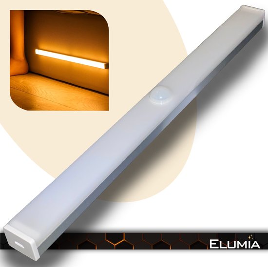 Montgomery Aas Duplicaat Elumia® LED Lamp met Bewegingssensor 50 cm - Warm Wit (3000K) - Led  Verlichting met 36... | bol.com