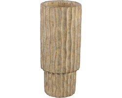 PTMD Bloempot Mitty - 20x20x45 cm - Cement - Bruin