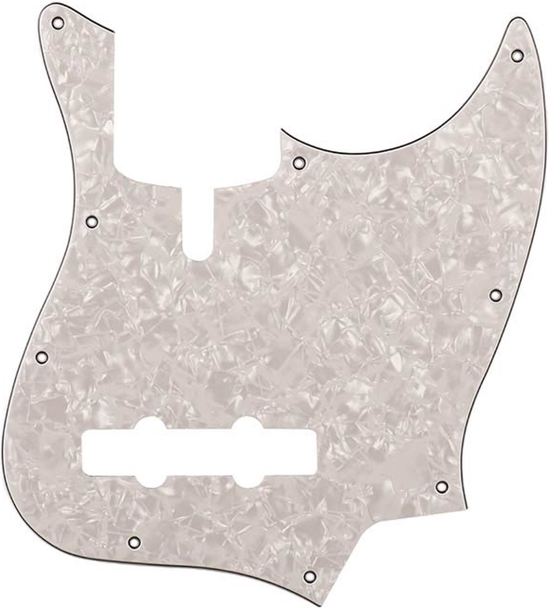 Boston M5V-410-PW pickguard, Sire Marcus Miller V-series 5-string, 4 ply, pearl white