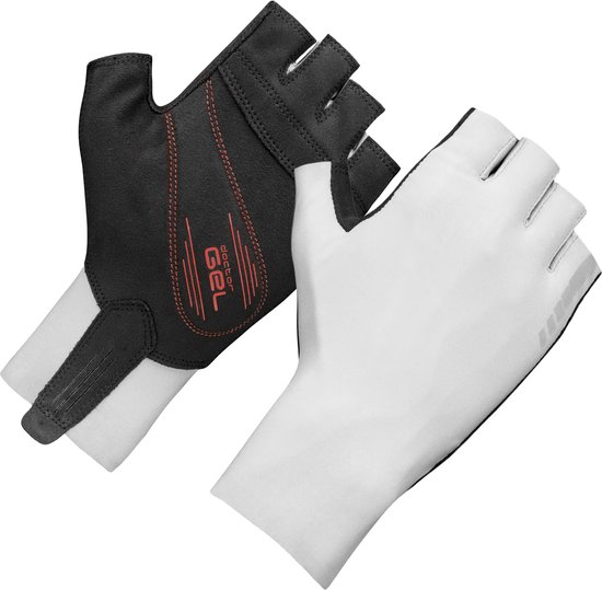 GripGrab - Aero TT RaceDay Aerodynamische Tijdrit Wielren Fietshandschoenen - Wit - Unisex - Maat M