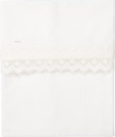 Koeka baby wieglaken Crochet - katoen - wit - 80x100cm