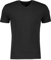 Jac Hensen T-shirt V-hals - Slim Fit - Zwart - S