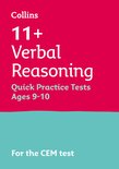 11+ English and Verbal Reasoning Quick Practice Tests Age 9-