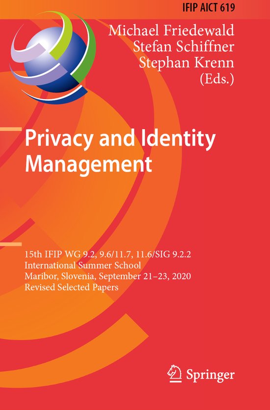 Privacy and Identity Management - cover