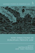 Modern Studies in European Law- New Directions in European Private Law