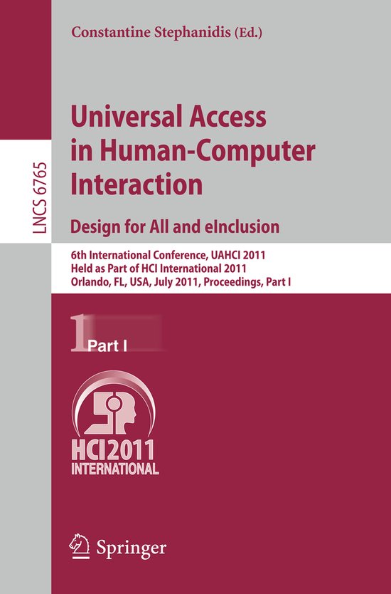 Universal Access in Human-Computer Interaction. Design for A ... - cover