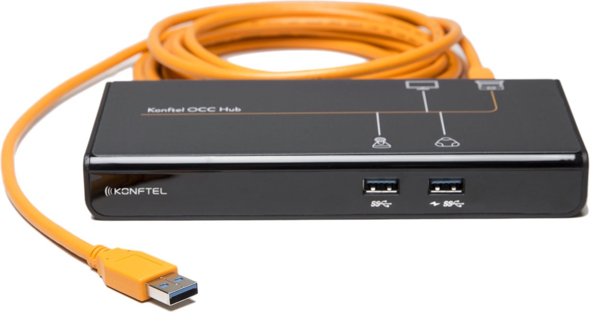 Konftel 900102149 laptop dock & poortreplicator Bedraad USB 3.2 Gen 1 (3.1 Gen 1) Type-A Zwart