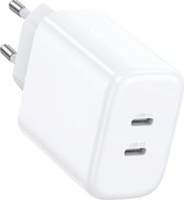 Chargeur USB-C 2 Portes - Chargeur iPhone - Chargeur Rapide 35W - Adaptateur USB C pour Apple iPhone et iPad