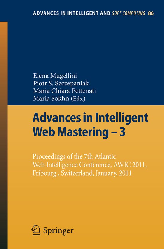 Advances in Intelligent Web Mastering - 3 - cover