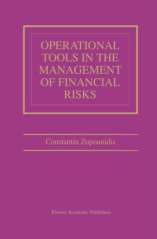 Operational Tools in the Management of Financial Risks - cover