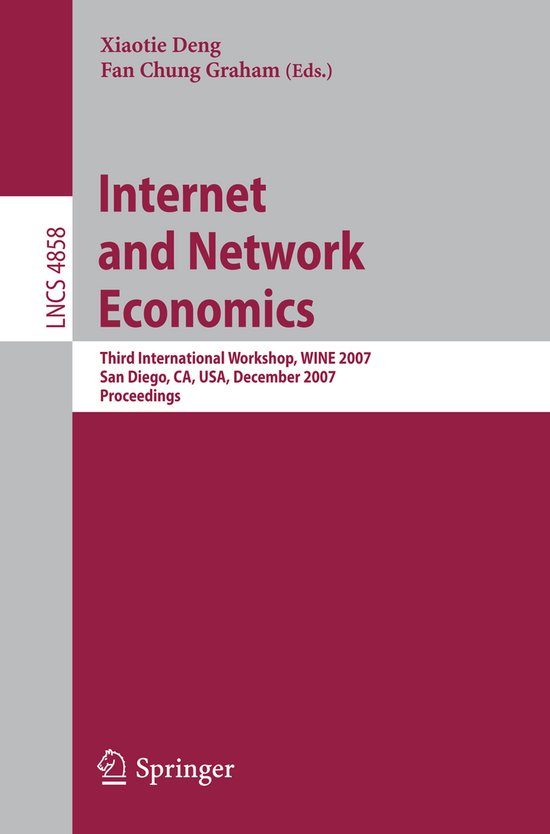 Internet And Network Economics - cover