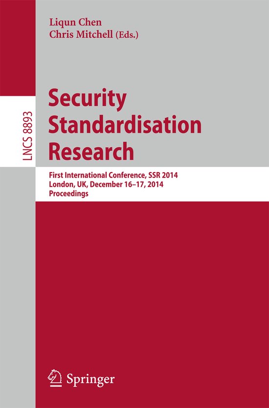 Security Standardisation Research - cover