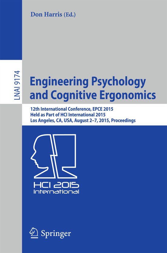 Engineering Psychology and Cognitive Ergonomics - cover