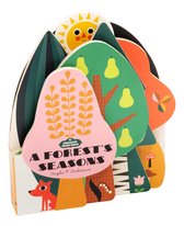 Bookscape Board Books A Forest's Seasons Colorful Children's Shaped Board Book, Forest Landscape Toddler Book 1