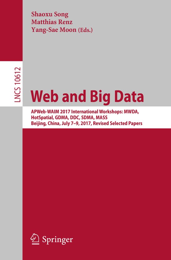 Lecture Notes in Computer Science10612- Web and Big Data - cover