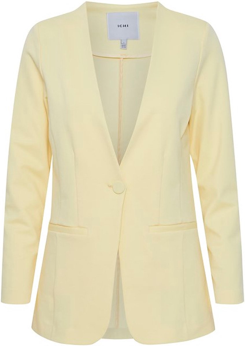ICHI - Blazer Simonse - geel french vanilla - maat M