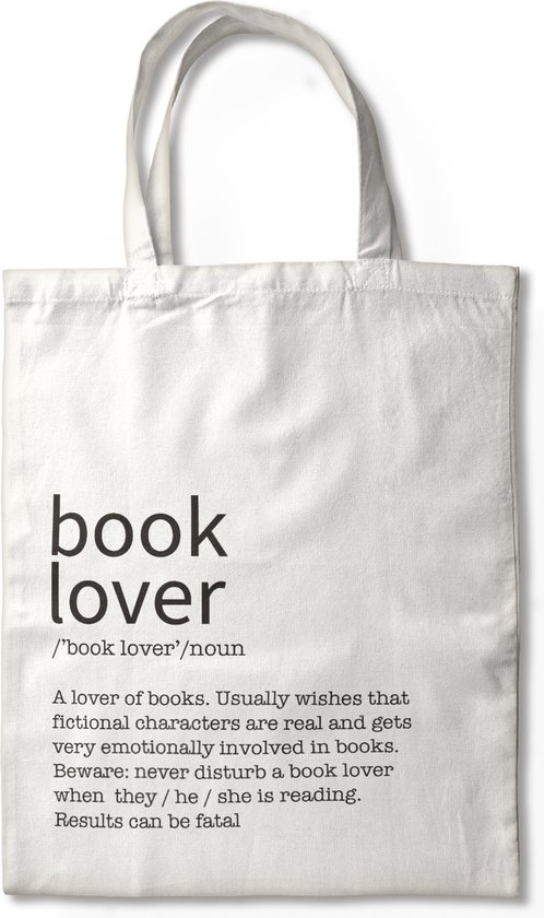 Book Lover's Tote Bag - Draagtas, Katoenen Tas, Schoudertas - Tote bag canvas