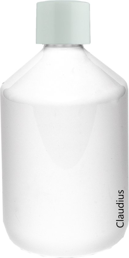 Lege Plastic Fles 500 ml PET apothekersfles wit - met witte dop - set van 10 stuks - navulbaar - leeg