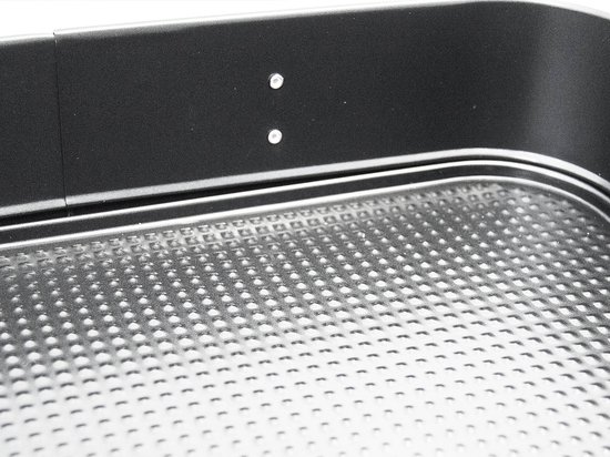 Tortiera quadrata padella antiaderente con fondo rimovibile in acciaio al carbon