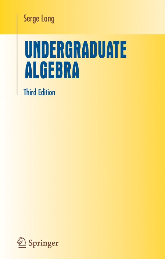 Undergraduate Algebra - cover
