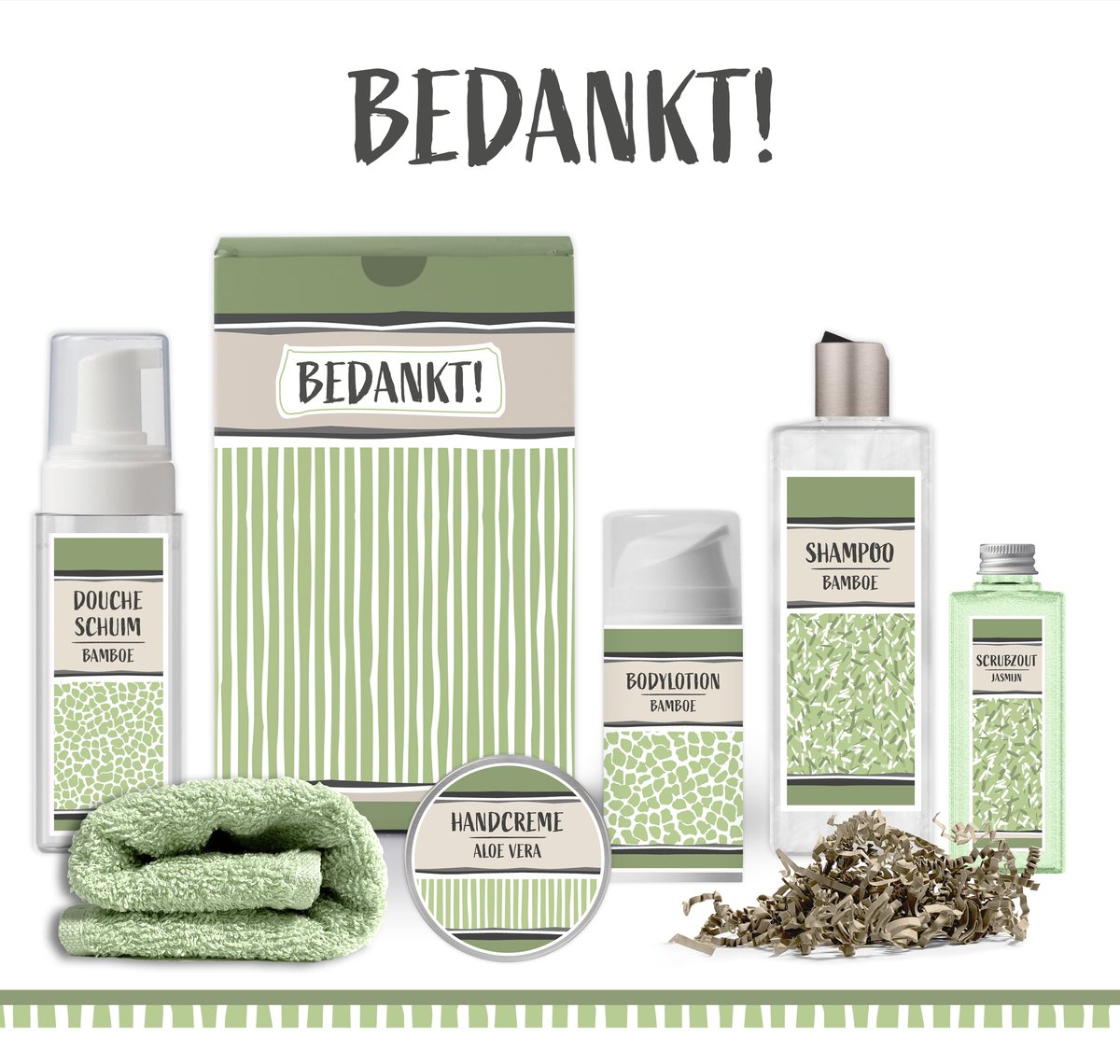 Goedkoopste Geschenkset Bedankt - 6 producten - 730 gram | Giftset voor haar - Cadeau Zorgwerk - Bedankt geschenk vrijwilliger - Vrouw - Moeder - Oma - Vriendin - Juf - Docent - Collega - Stagiair - Oppas - Oppasmoeder Oppasoma - Kraam Verzorgster - Trainster
