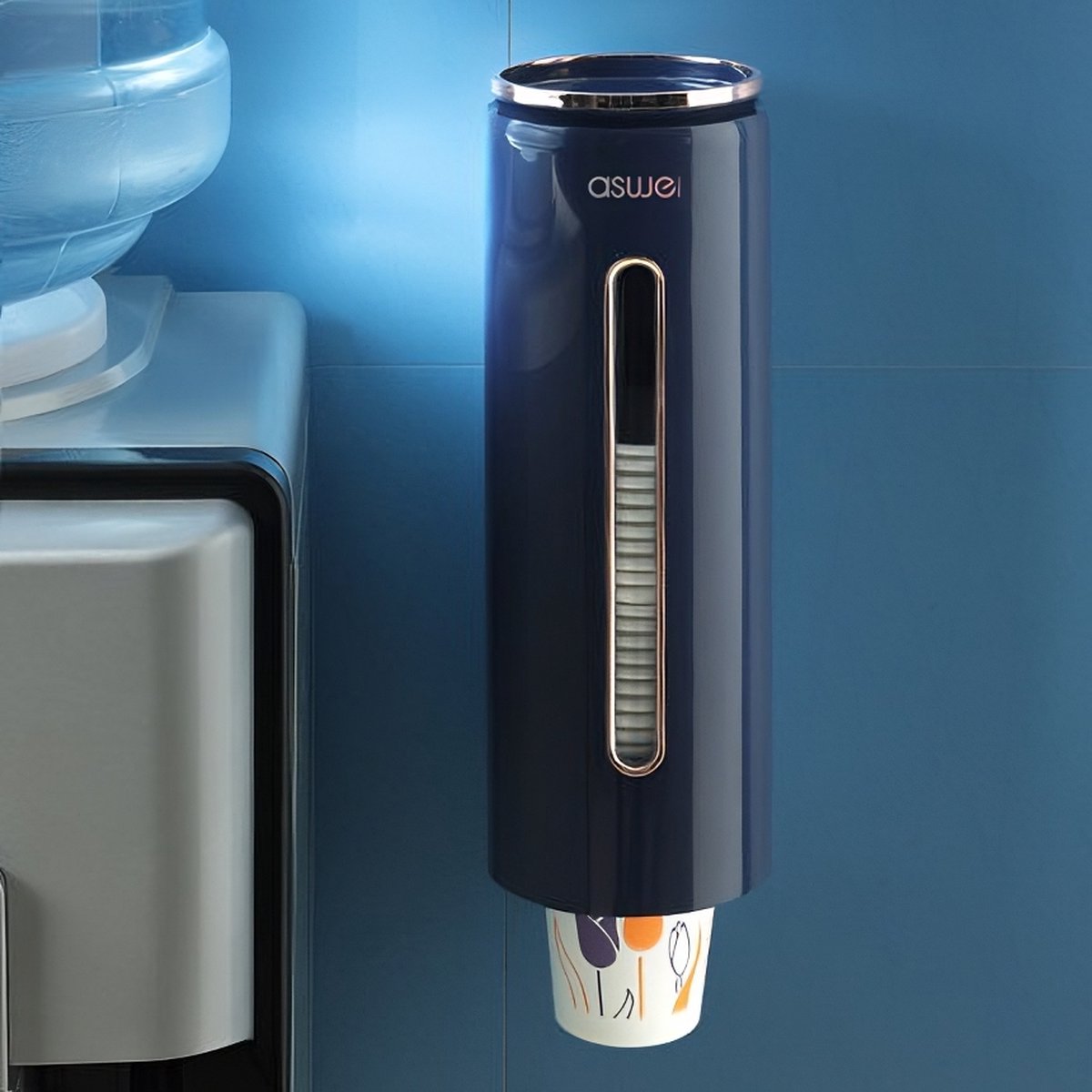Blauw Bekerdispenser Plastic