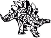 Houten Dierenkop - Stegosaurus - Mega, Zwart MDF