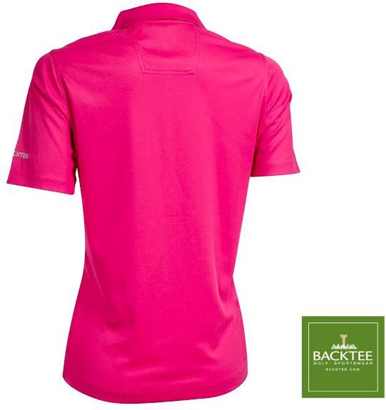 Backtee Quick Dry Performance Dames polo Fuchsiaroze S bol