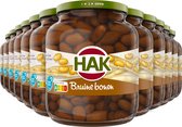 HAK Bruine Bonen - Tray 12x720 gram - Boordevol Proteïne / Eiwit en IJzer - Vegan - Plantaardig- Vegetarisch - Gemaksgroenten - Groenteconserven - Uit Zeeland