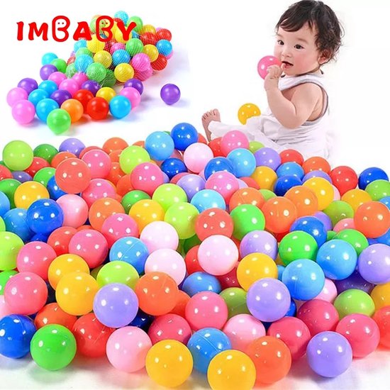 Speelhuis - 100 Baby ballenbak ballen - 5.5cm ballenbad speelballen voor kinderen vanaf 0 jaar- zonder ballenbak - 