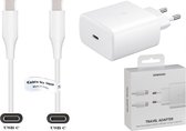 Snellader + 3,2m USB C kabel (3.1). 45W Super Fast Charger lader. PD oplader adapter geschikt voor o.a. Samsung Galaxy Note 10 plus +, S10 Lite, S20 Ultra, Tab S7 / SM-T870, Tab S7 FE SM-T730, Tab S7 Plus +