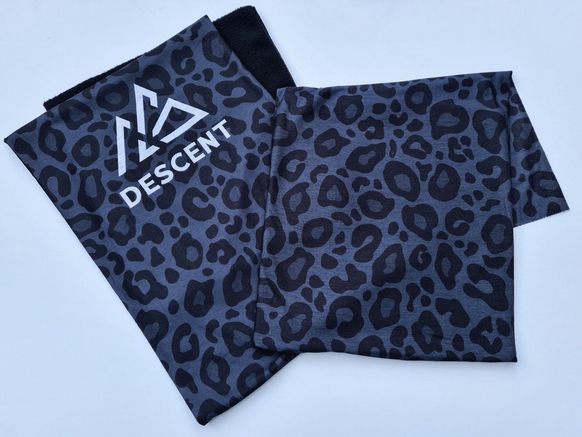 Descent - Nekwarmer - Fleece - Black Panther - Wintersport - Buff - Sjaal - Microfiber - Ski - Snowboard