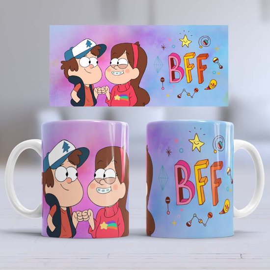 Bibi & Tina mok - Het leven is een ponyhof! Koffiemok mok koffiemok van keramiek 320 ml