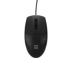 Natec Ruff 2-Draads Muis Voor Pc/Laptop 1000 Dpi Zwart Precisiesensor