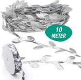 Klimop Slinger - Zilver - 10 Meter - Kerstslinger - Bladeren Slinger - Nep Planten Slingers - Jungle Decoratie - Cadeaulint