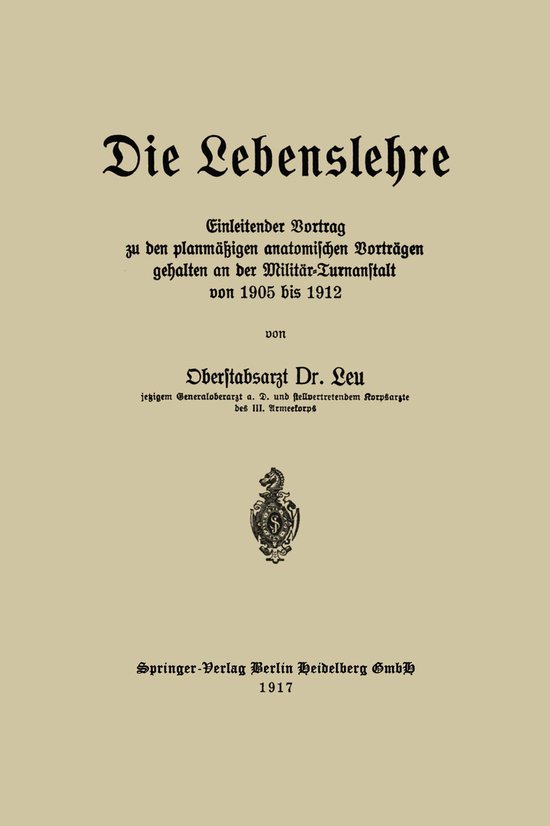 Die Lebenslehre - cover