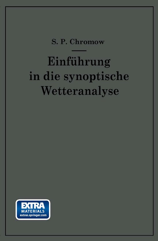 Einführung in Die Synoptische Wetteranalyse - cover