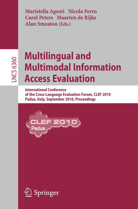 Multilingual and Multimodal Information Access Evaluation - cover